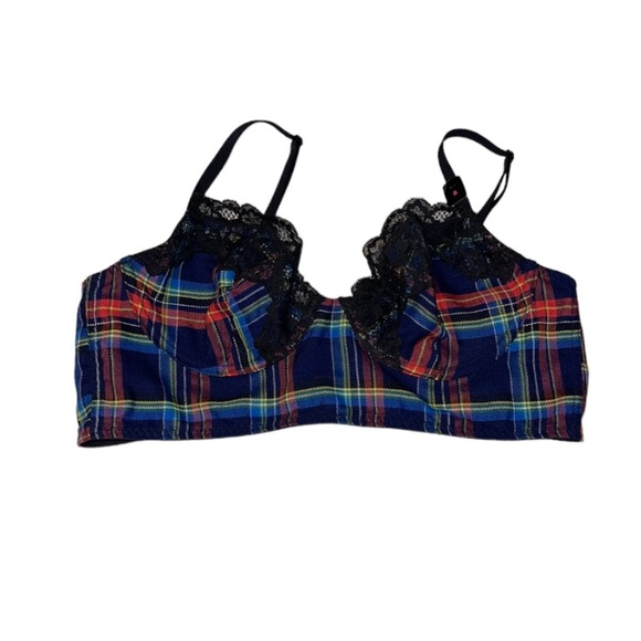 🆕 La SENZA Plaid Naughty Schoolgirl Bra - Women’s Size Medium - Picture 11 of 11